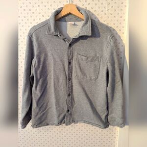 🩶 Wonder Nation XL, 14-16 Gray Boys Jacket Shacket Cotton Normcore